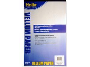 Helix Vellum Pad 11"x17" 50 Sheets White 37106 Helix Vellum Pad 11"x17" 50 Sheets White 37106
