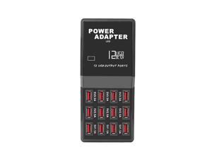 12 Port USB Wall Charger AC power Adapter 5V 12A Fast Travel Home Charging 12 Port USB Wall Charger AC power Adapter 5V 12A Fast Travel Home Charging