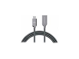intelliArmor IC-CBSG Metal Gray LynkCable - MicroUSB Cable intelliArmor IC-CBSG Metal Gray LynkCable - MicroUSB Cable