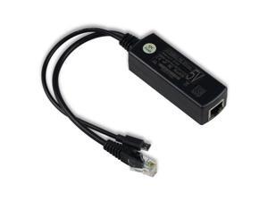 12V PoE Splitter 48V to 12V 2.4A Adapter with Micro USB Plug