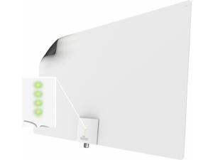 Mohu - Leaf Supreme Pro Indoor Amplified HDTV Antenna - Black/White Mohu - Leaf Supreme Pro Indoor Amplified HDTV Antenna - Black/White