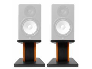 8” Wood Studio Monitor Speaker Stands For Yamaha HS8 Monitors 8” Wood Studio Monitor Speaker Stands For Yamaha HS8 Monitors