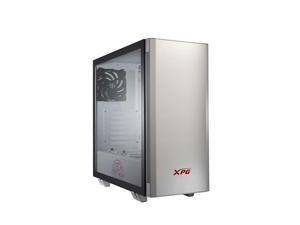 XPG Invader Mid-Tower Brushed Aluminum PC Case, 2x 120mm Fans, White XPG Invader Mid-Tower Brushed Aluminum PC Case, 2x 120mm Fans, White