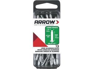 3 Pk 1/8 x 1/2 Heavy-Duty Strong, Permanent, Tamper-Proof Aluminum Arrow Rivet 3 Pk 1/8 x 1/2 Heavy-Duty Strong, Permanent, Tamper-Proof Aluminum Arrow Rivet