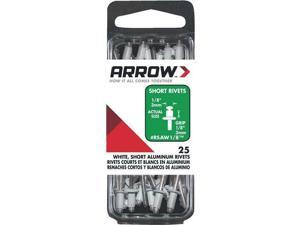 10 Pk 1/8 x 1/8 Best Strong, Permanent, Tamper-Proof White Aluminum Arrow Rivet 10 Pk 1/8 x 1/8 Best Strong, Permanent, Tamper-Proof White Aluminum Arrow Rivet