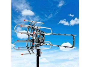 990 Mile HDTV Outdoor Amplified TV Antenna Digital HD 1080P 360 Rotor UHF/VHF/FM 990 Mile HDTV Outdoor Amplified TV Antenna Digital HD 1080P 360 Rotor UHF/VHF/FM