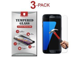3-Pack Tempered Glass Film Screen Protector For  Galaxy S7