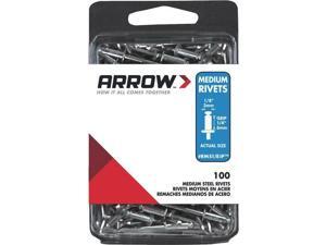 3 Pk 1/8" x 1/4" Best Strong, Permanent, Tamper-Proof Steel Arrow IP Rivet 3 Pk 1/8" x 1/4" Best Strong, Permanent, Tamper-Proof Steel Arrow IP Rivet