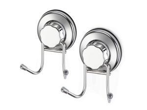 iPEGTOP Strong Suction Cup Hooks Damage Free Stainless Steel Hook for Towel, Robe, Loofah, Bags, Coat, Kitchen Tools and Bathroom Accessories, 2 Pack iPEGTOP Strong Suction Cup Hooks Damage Free Stainless Steel Hook for Towel, Robe, Loofah, Bags, Coat, Kitchen Tools and Bathroom Accessories, 2 Pack