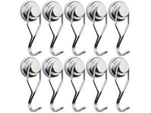 Swivel Swing Magnetic Hook New Upgraded, Refrigerator Magnetic Hooks ,Strong Neodymium Magnet Hook, Perfect for Refrigerator and Other Magnetic Surfaces,Pack of 10 Swivel Swing Magnetic Hook New Upgraded, Refrigerator Magnetic Hooks ,Strong Neodymium Magnet Hook, Perfect for Refrigerator and Other Magnetic Surfaces,Pack of 10