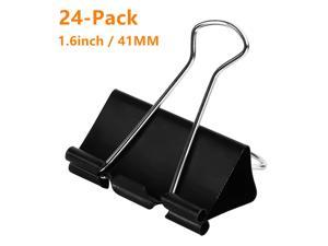 Black 150 Pieces Binder Clips Paper Clamp Clips Assorted Sizes Black 