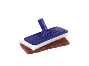 Tolco 280167 Threaded Swivel Pad Holder with 2 Pads, 9" Height, 1.5" Width, Blue/White/Brown Tolco 280167 Threaded Swivel Pad Holder with 2 Pads, 9" Height, 1.5" Width, Blue/White/Brown