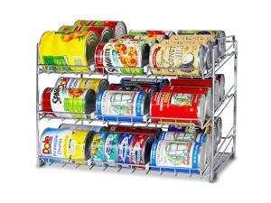 SimpleHouseware Stackable Can Rack Organizer, Chrome SimpleHouseware Stackable Can Rack Organizer, Chrome