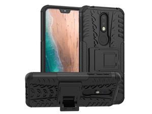 Nokia 7.1 Case, PUSHIMEI Air Cushion Heavy Duty Shockproof with Kickstand Hard PC Back Cover Soft TPU Dual Layer Protection Phone Stand Case Cover for Nokia 7.1 (Black Kickstand case) Nokia 7.1 Case, PUSHIMEI Air Cushion Heavy Duty Shockproof with Kickstand Hard PC Back Cover Soft TPU Dual Layer Protection Phone Stand Case Cover for Nokia 7.1 (Black Kickstand case)