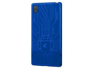 Sony Xperia Z5 Case, Cruzerlite Bugdroid Circuit Case Compatible for Sony Xperia Z5 - Packaging - Blue