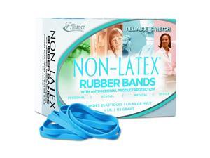 Alliance Rubber 42649 #64 Non-Latex Antimicrobial Rubber Bands, 1/4 lb box contains approx. 95 bands (3 1/2" x 1/4", Cyan Blue) Alliance Rubber 42649 #64 Non-Latex Antimicrobial Rubber Bands, 1/4 lb box contains approx. 95 bands (3 1/2" x 1/4", Cyan Blue)