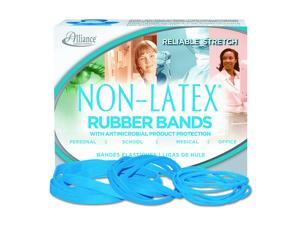 Alliance Rubber 42199#19 Non-Latex Antimicrobial Rubber Bands, 1/4 lb Box Contains Approx. 360 Bands (3 1/2" x 1/16", Cyan Blue) Alliance Rubber 42199#19 Non-Latex Antimicrobial Rubber Bands, 1/4 lb Box Contains Approx. 360 Bands (3 1/2" x 1/16", Cyan Blue)