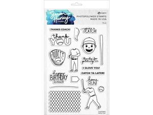 Simon Hurley create. Cling Stamps 6"X9" Home Run! 789541073895 Simon Hurley create. Cling Stamps 6"X9" Home Run! 789541073895