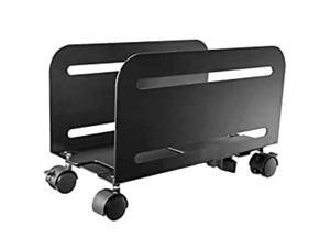 Mount Plus MP-CPB-4 Single Black Computer Tower Desktop ATX-Case, CPU Steel Rolling Stand, Adjustable Mobile Cart Holder with Locking Caster Wheels (1 Pack Cart) Mount Plus MP-CPB-4 Single Black Computer Tower Desktop ATX-Case, CPU Steel Rolling Stand, Adjustable Mobile Cart Holder with Locking Caster Wheels (1 Pack Cart)