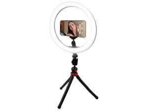 Vivitar 10-Inch Streaming Essentials LED Ring Light with Spider Tripod and Phone