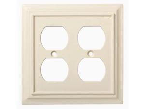 Brainerd W10767-LAL Lt Almond Architect Double Duplex Wall Plate Cover Brainerd W10767-LAL Lt Almond Architect Double Duplex Wall Plate Cover
