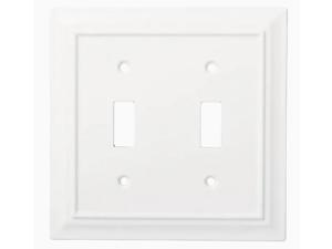 Brainerd W31561-PW Pure White Architect Double Switch Wall Plate Cover Brainerd W31561-PW Pure White Architect Double Switch Wall Plate Cover