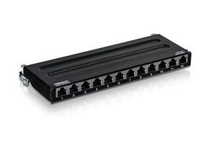 TRENDnet TC-P12C6AS 12-Port Cat6A Shielded Wall Mount Patch Panel