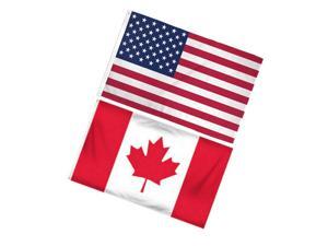 3x5 3’x5’ Wholesale Set USA American & Newfoundland and Labrador Flag 2 Pack 