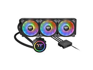 Thermaltake Floe Dx 360 Triple Riing Duo 16.8 Million Colors Rgb 54 Led Lga1200 Am4 Ready Intel/Amd Liquid Cooling All-In-One Cpu Cooler Cl-W256-Pl12Sw-B