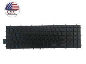 New Dell G5 5587 5590 G7 7588 7590 7790 Blue Character Backlit Keyboard Black Us
