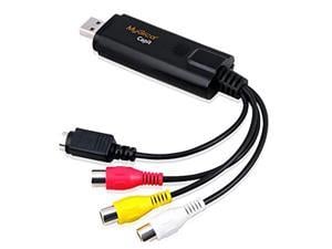New Mygica Capit Usb Video Capture For Windows, Capture Analog Video To Digital, Convert Vhs Composite And S-Video To Usb On Pc - Black