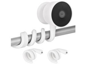 New 2 Pack Flexible Twist Mount For Google Nest Cam (Battery), Adjustable Gooseneck Mounting Bracket To Attach Your Nest Camera Wherever With No Tools - W