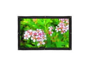 Projecting Screen Outdoor, 16:9 200"Portable Projector Screen,Rear Projection Screen With Hanging Holes For School And Outdoor Projecting