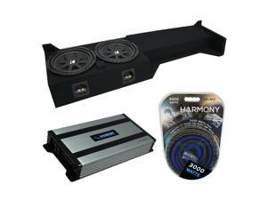 Compatible with 2001 2002 2003 2004 2005 2006 GMC Sierra No-HD Crew Cab Truck Alpine S-W10D2 Type S Car Audio Subwoofers Custom Dual 10 Sub Box Enclosure Package 