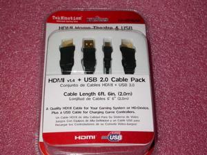HDMI and USB Combo Cable Kit - Gold Plated 2 meter HDMI & USB Cables Retail Box HDMI and USB Combo Cable Kit - Gold Plated 2 meter HDMI & USB Cables Retail Box