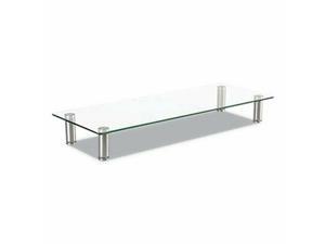 Innovera Adj Tempered Glass Monitor Riser, 22 3/4 x 8 1/4 x 3 1/2 (IVR55025) Innovera Adj Tempered Glass Monitor Riser, 22 3/4 x 8 1/4 x 3 1/2 (IVR55025)