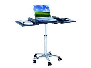 Seville Classics Mobile Laptop Desk Cart Rich Cherry Model