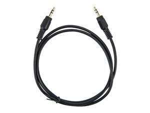 Rocstor Y10C188-B1 3Ft Slim 3.5Mm Stereo Cable Male To Male Gold Plated Black Rocstor Y10C188-B1 3Ft Slim 3.5Mm Stereo Cable Male To Male Gold Plated Black