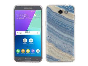 TPU Case for Samsung Galaxy J3 Luna Pro 4G LTE / Eclipse - Marble/ Marina Blue