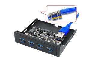 PCI E to USB 3.0 PC Front Panel USB Expansion Card PCIE USB Adapter 3.5" Floppy USB3.0 Front Panel Bracket PCI Express x1 Riser