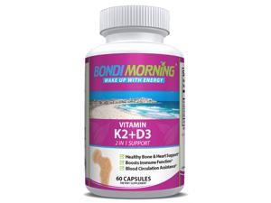 Vitamin K2 + D3 Supplement for Bone & Heart Health - 60 Capsules Vitamin K2 + D3 Supplement for Bone & Heart Health - 60 Capsules