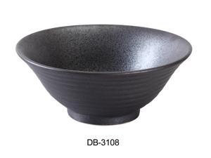 Yanco DB-3108 Diamond Black Collection 8.5" Ramen Bowl 45 oz