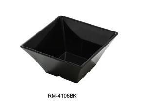 Yanco RM-4106BK Rome Black 6" SQUARE BOWL 26 OZ, 3" Height, Melamine, Black Color, Pack of 24 Yanco RM-4106BK Rome Black 6" SQUARE BOWL 26 OZ, 3" Height, Melamine, Black Color, Pack of 24
