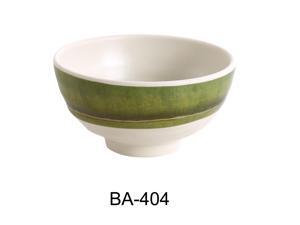 Yanco BA-404 Bamboo Style Collection, 4.5" RICE BOWL, 10 OZ, Round, 2.5" Height, Melamine, Pack of 48 Yanco BA-404 Bamboo Style Collection, 4.5" RICE BOWL, 10 OZ, Round, 2.5" Height, Melamine, Pack of 48