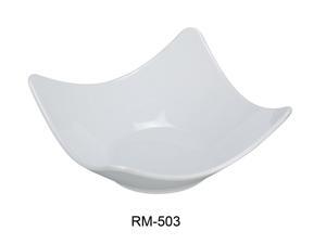 Yanco RM-503 Rome 3.25" Square Bowl, 6 oz Capacity, Melamine, White Color, Pack of 72 Yanco RM-503 Rome 3.25" Square Bowl, 6 oz Capacity, Melamine, White Color, Pack of 72