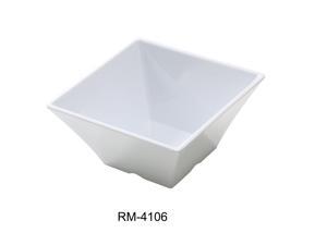 Yanco RM-4106 Rome 6" SQUARE BOWL 26 OZ, 3" Height, Melamine, White Color, Pack of 24 Yanco RM-4106 Rome 6" SQUARE BOWL 26 OZ, 3" Height, Melamine, White Color, Pack of 24