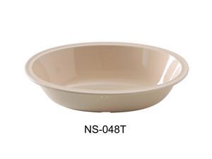 Yanco NS-048T Nessico Oval Bowl, 48 oz Capacity, 10.75" Length, 7.75" Width, 2.5" Height, Melamine, Tan Color, Pack of 24 Yanco NS-048T Nessico Oval Bowl, 48 oz Capacity, 10.75" Length, 7.75" Width, 2.5" Height, Melamine, Tan Color, Pack of 24