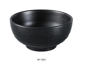 Yanco BP-3007 Black Pearl-2 Woodong Noodle Bowl, 38 oz Capacity, 7" Diameter, 3" Height, Melamine, Black Color with Matting Finish, Pack of 48 Yanco BP-3007 Black Pearl-2 Woodong Noodle Bowl, 38 oz Capacity, 7" Diameter, 3" Height, Melamine, Black Color with Matting Finish, Pack of 48