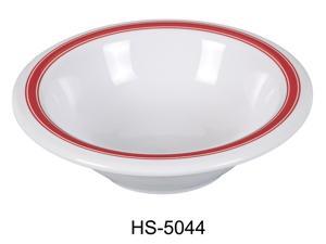 Yanco HS-5044 Houston Salad Bowl, 4.5 oz Capacity, 0.75 Height, 4.75" Diameter, Melamine, Pack of 48 Yanco HS-5044 Houston Salad Bowl, 4.5 oz Capacity, 0.75 Height, 4.75" Diameter, Melamine, Pack of 48
