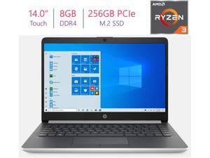 HP 14.0-inch HD Touchscreen Laptop PC, AMD Ryzen 3 3200U 2.6GHz Processor, 8GB DDR4 RAM, 256 GB PCIe NVMe M.2 SSD, Stereo Speakers, AMD Radeon Vega 3 Graphics, Bluetooth, HDMI, WiFi, Windows 10 HP 14.0-inch HD Touchscreen Laptop PC, AMD Ryzen 3 3200U 2.6GHz Processor, 8GB DDR4 RAM, 256 GB PCIe NVMe M.2 SSD, Stereo Speakers, AMD Radeon Vega 3 Graphics, Bluetooth, HDMI, WiFi, Windows 10